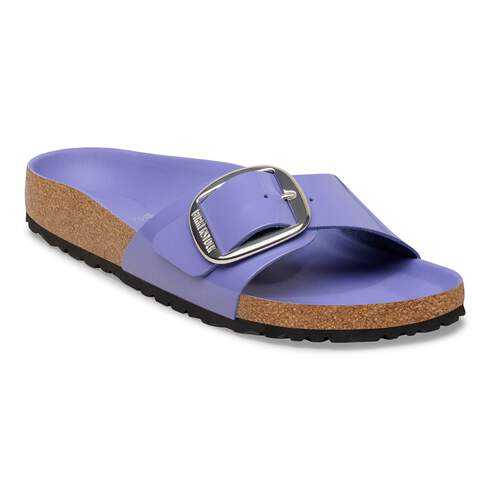 Madrid Big Buckle Natural Leather Patent