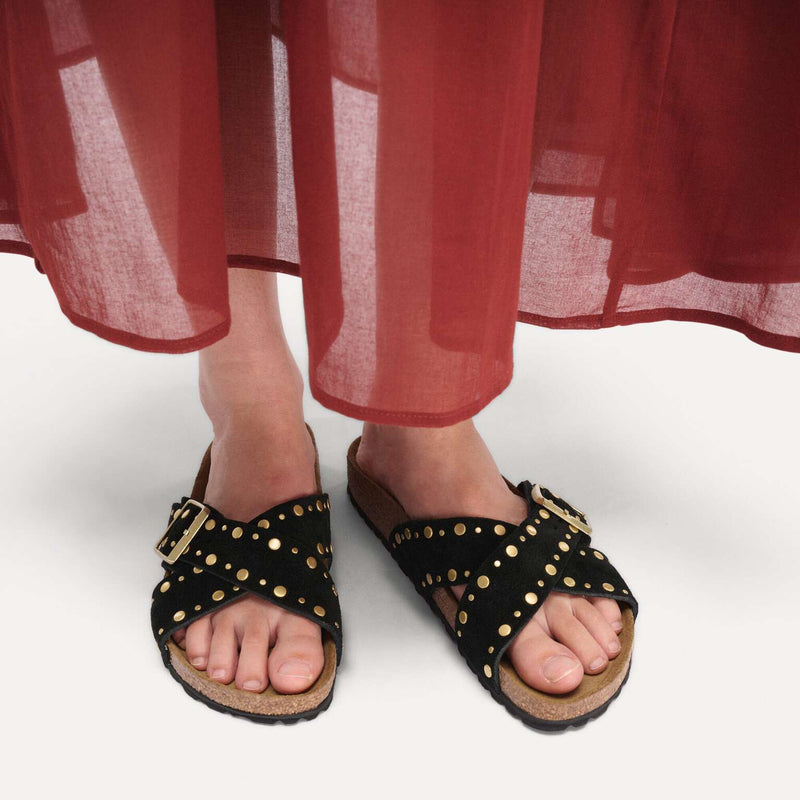 Birkenstock Siena Rivet Border Black