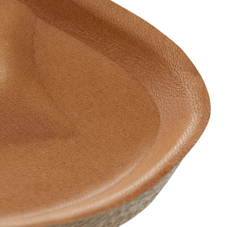 Madrid Big Buckle Natural Leather Patent