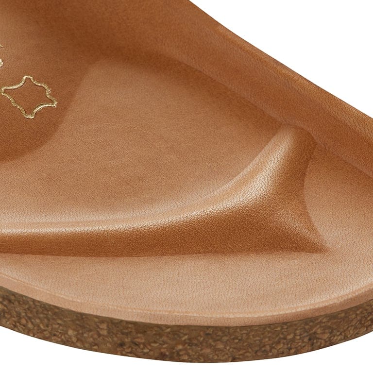 Madrid Big Buckle Natural Leather Patent